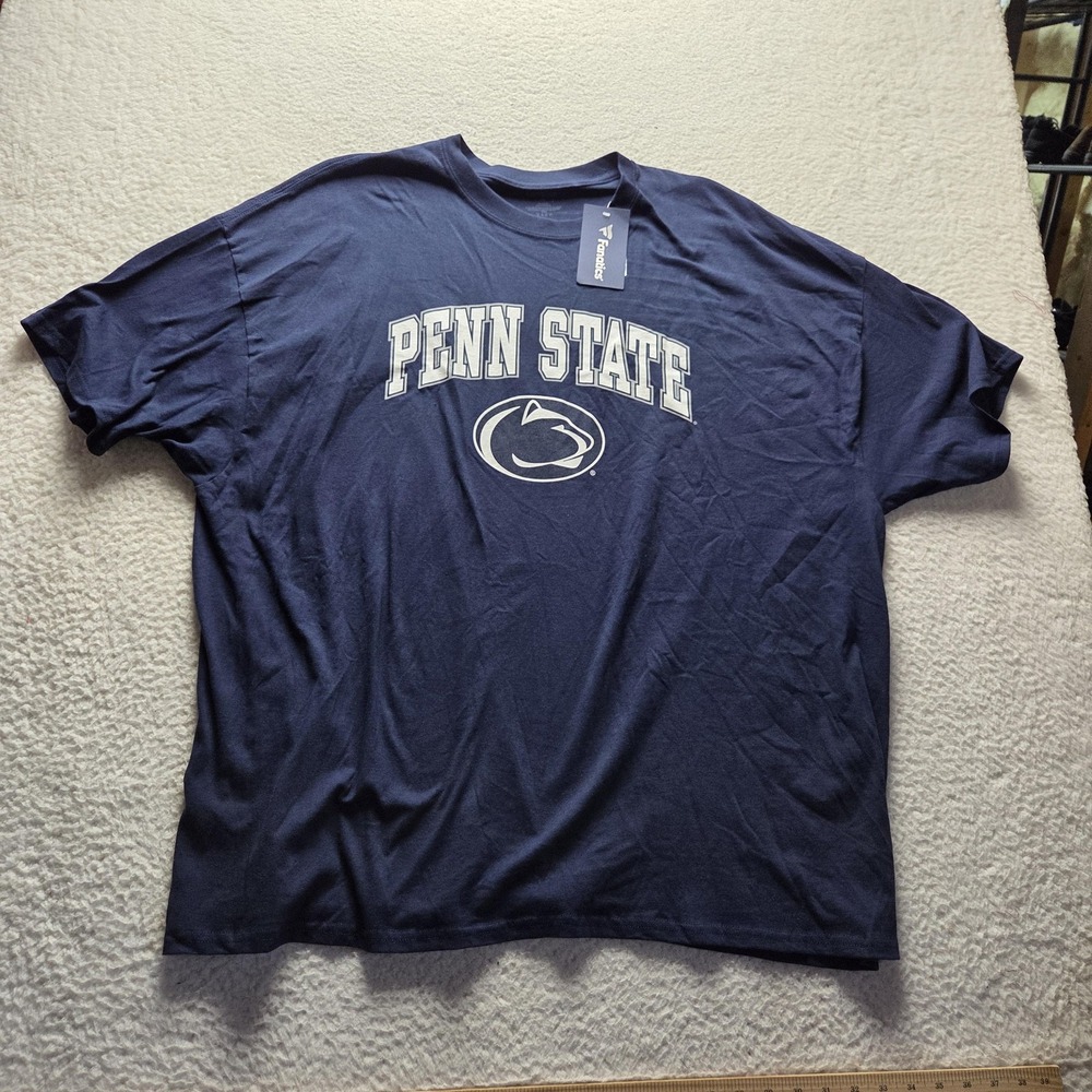 Penn State Nittany Lions Shirt Mens 4XL Blue NCAA Football Fanatics Logo